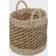 Honey Can Do Coastal 3 Piece Round Natural Weave Storage Baskets Set Basket 3pcs