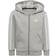 Adidas Essentials 3-stripes Zip Hooded Jacket - Medium Grey Heather/White (H65787)