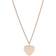 Fossil Drew Heart Necklace - Rose Gold