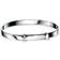 D For Diamond Star Baby Bangle - Silver/Diamond