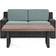 Crosley Furniture Beaufort Outdoor Lounge Set, 1 Table incl. 1 Sofas