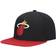 Mitchell & Ness Miami Heat Team Two-Tone 2.0 Snapback Hat Men - Black/Red