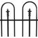 Sunnydaze Strasbourg Fence with Posts 2-pack