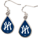 WinCraft New York Yankees Tear Drop Dangle Earrings