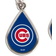 WinCraft Chicago Cubs Tear Drop Dangle Earrings