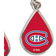 WinCraft Montreal Canadiens Tear Drop Dangle Earrings