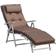 OutSunny Sun Lounger Recliner Foldable Padded Seat