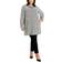 Anne Klein Longer Length Nehru Tunic Top Plus Size - White/Black