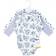 Hudson Cotton Long-Sleeve Bodysuits 3-pack - Blue Toile (10118872)