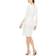 Calvin Klein Chiffon Bell Sleeve Sheath Dress - Cream