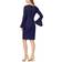 Calvin Klein Chiffon Bell Sleeve Sheath Dress - Indigo