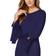 Calvin Klein Chiffon Bell Sleeve Sheath Dress - Indigo