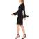 Calvin Klein Chiffon Bell Sleeve Sheath Dress - Black