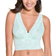 Cosabella Never Say Never Metallics Curvy Plungie Longline Bralette - Lagoon Mint