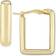 Saks Fifth Avenue Square Hoop Earrings - Gold