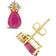 Celebration Gems Pear Shaped Earrings - Gold/Diamonds/Emerald