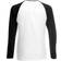 Fruit of the Loom Long Sleeve Baseball T-shirt - White/Black