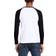 Fruit of the Loom Long Sleeve Baseball T-shirt - White/Black