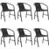 vidaXL 3107704 6-pack Garden Dining Chair