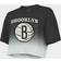 Majestic Brooklyn Nets Repeat Dip-Dye Cropped T-Shirt W