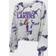 Majestic Los Angeles Lakers Aquarius Tie-Dye Cropped V-Neck LS T-Shirt W