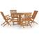 vidaXL 3096574 Patio Dining Set, 1 Table incl. 4 Chairs