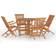 vidaXL 3096572 Patio Dining Set, 1 Table incl. 4 Chairs