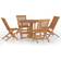 vidaXL 3096571 Patio Dining Set, 1 Table incl. 4 Chairs