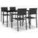 vidaXL 3099271 Patio Dining Set, 1 Table incl. 4 Chairs