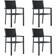 vidaXL 3099271 Patio Dining Set, 1 Table incl. 4 Chairs