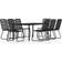 vidaXL 3099172 Patio Dining Set, 1 Table incl. 8 Chairs