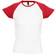 Sol's Womens Milky Contrast Short Sleeve T-shirt - White/Red