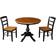 International Concepts Madrid Dining Set 91.4x91.4cm 3pcs