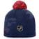 Fanatics Columbus Blue Jackets Authentic Pro Locker Room Beanie with Pom W