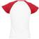 Sol's Womens Milky Contrast Short Sleeve T-shirt - White/Red