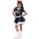 Jerry Leigh Patriots Tutu Tailgate Game Day V-Neck Costume