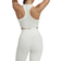 Adidas Women's Yoga Studio Wrapped Rib Tank Top - Off White