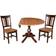 International Concepts Pedestal Extendable Dining Set 106.7cm 3pcs