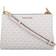 Michael Kors Trisha Medium Logo Crossbody Bag - Pale White/Pink