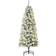 Homcom Prelit Snow Flocked Green Christmas Tree 150cm