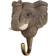 Wildlife Garden Hand-Carved Elephant Coat Hook 7.4cm