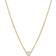 Zoe Lev Small Bezel Necklace - Gold/Diamond