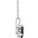 Macy's Pendant Necklace - Silver/Amethyst