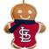 Pegasus Sports LLC St. Louis Cardinals Gingerbread Holiday Plushlete