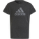 Adidas Girl's Future Icons Cotton Loose Badge Of Sport T-shirt - Black Melange/White (HM2646)
