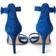 L'agence Gisele - Cobalt Blue Leopard Suede