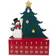 Kurt Adler Wooden Snowman with Christmas Tree Advent Calendar