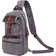 TSD Brand Turtle Ridge Canvas Sling Bag