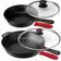 MegaChef Pre-Seasoned Cookware Set with lid 6 Parts