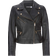 Mint Velvet Casual Leather Jacket - Black